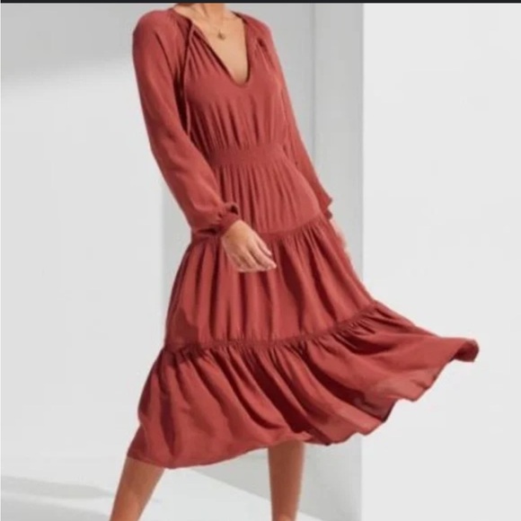 Urban Outfitters Dresses & Skirts - Urban Outfitters Rust Prairie Boho Tiered Dress